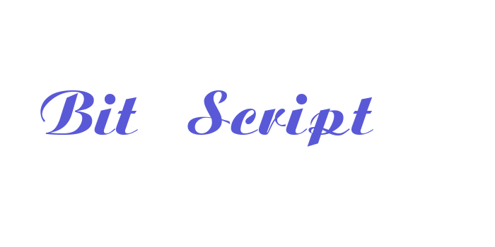 Bit Script Font Download