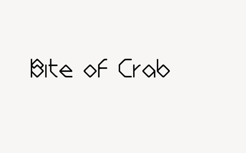 Bite of Crab Font