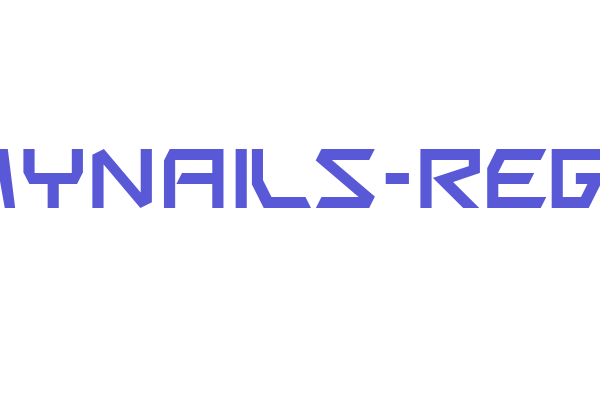 BitingMyNails-Regular Font