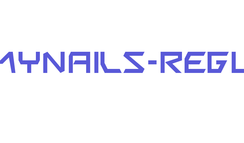 BitingMyNails-Regular Font