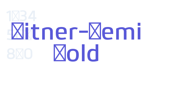 Bitner-Semi Bold font free