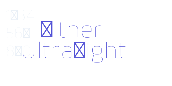 Bitner UltraLight font free