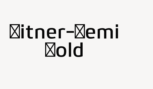 Bitner-Semi Bold Font