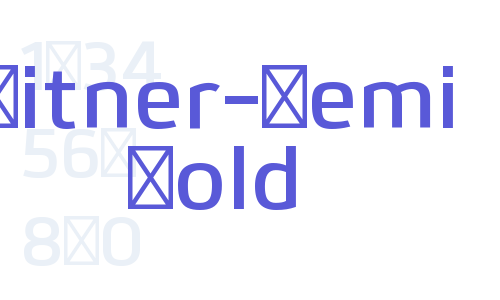 Bitner-Semi Bold Font Download