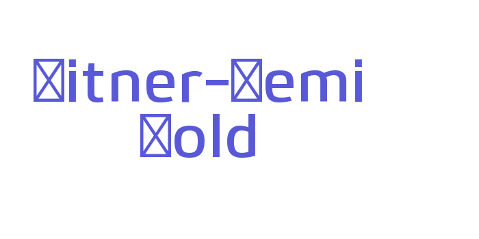 Bitner-Semi Bold Font Download