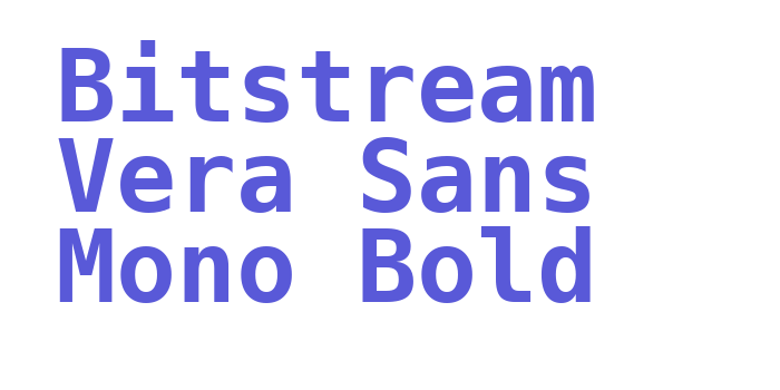 Bitstream Vera Sans Mono Bold Font Download