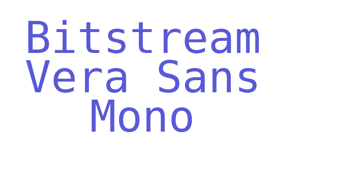 Bitstream Vera Sans Mono Font Download