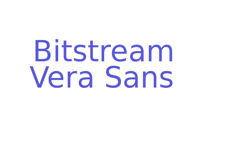 Bitstream Vera Sans Font Download