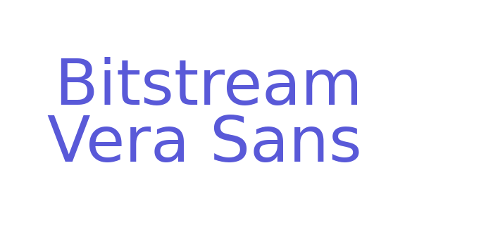 Bitstream Vera Sans Font Download