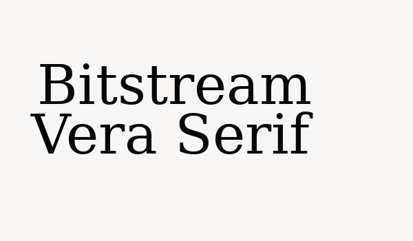 Bitstream Vera Serif Font