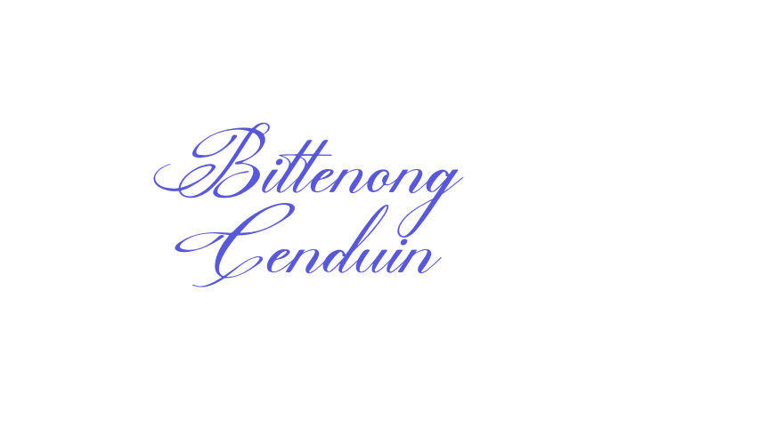 Bittenong Cenduin Font