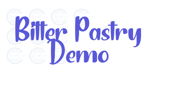 Bitter Pastry Demo font free