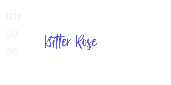 Bitter Rose font free