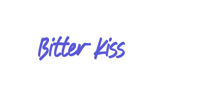 Bitter Kiss Font Download