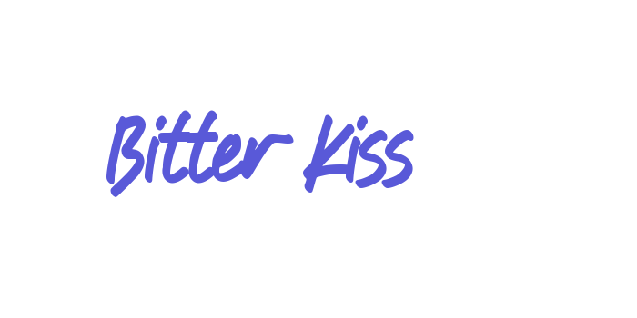 Bitter Kiss Font