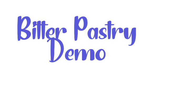 Bitter Pastry Demo Font Download