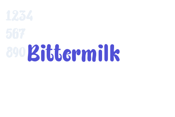 Bittermilk Font Download