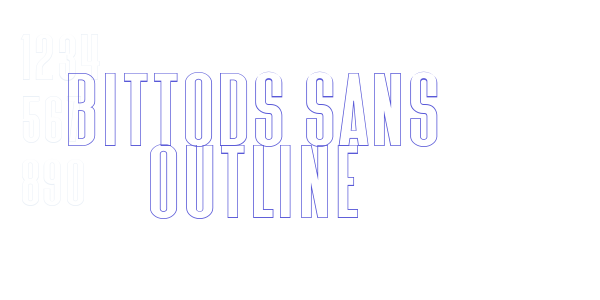 Bittods Sans Outline font free