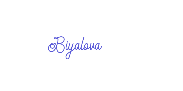 Biyalova Font