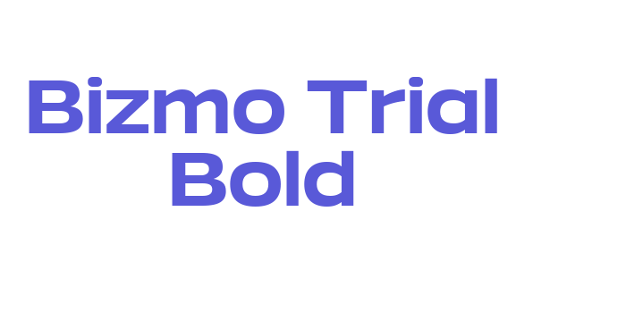 Bizmo Trial Bold Font Download