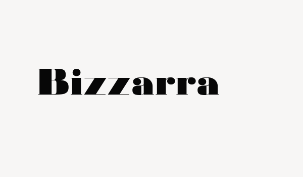 Bizzarra Font