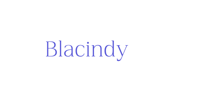 Blacindy Font Download