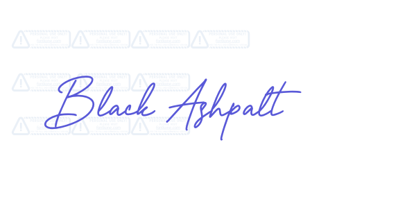 Black Ashpalt font free