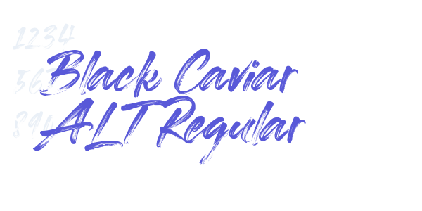 Black Caviar ALT Regular font free