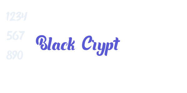 Black Crypt font free