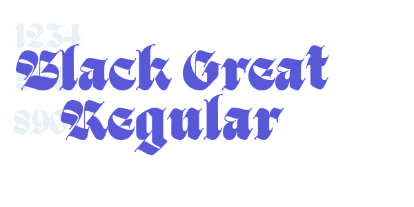 Black Great Regular font