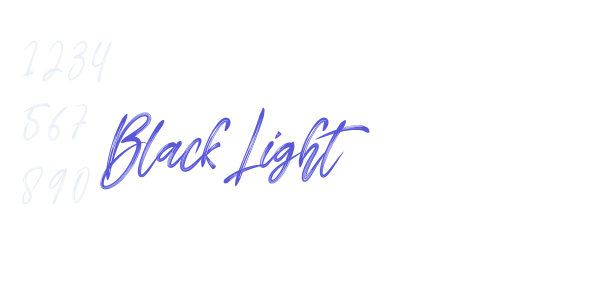 Black Light font free