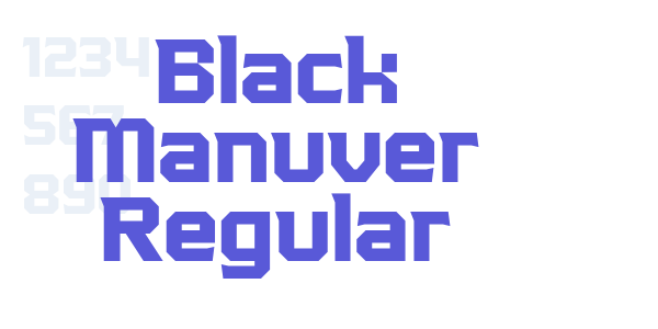 Black Manuver Regular font free