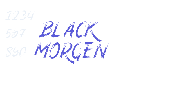 Black Morgen font