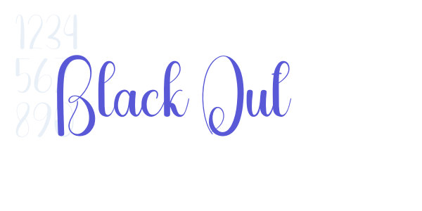 Black Out font