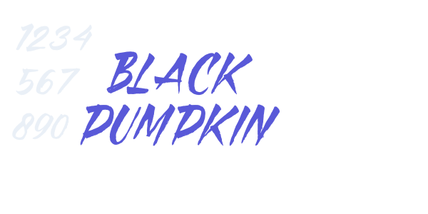 Black Pumpkin font free