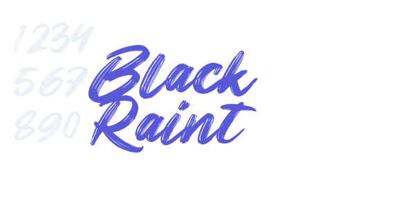 Black Raint font free