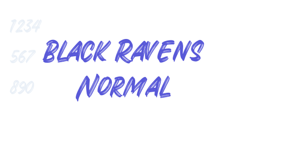 Black Ravens Normal font free