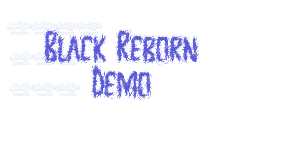 Black Reborn Demo font free