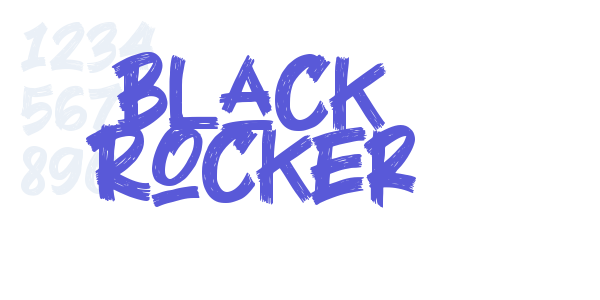 Black Rocker font free