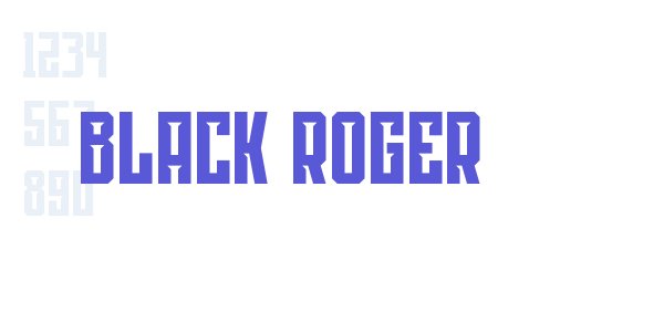 Black Roger font free