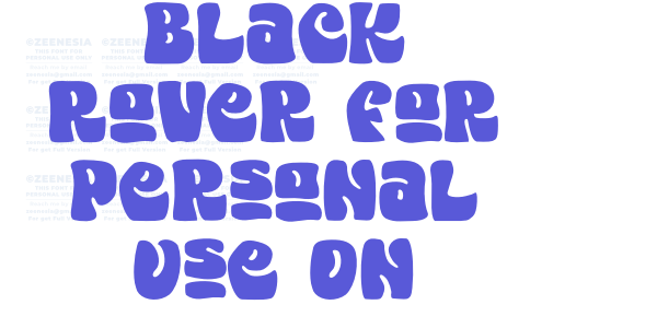 Black Rover For Personal Use On font free