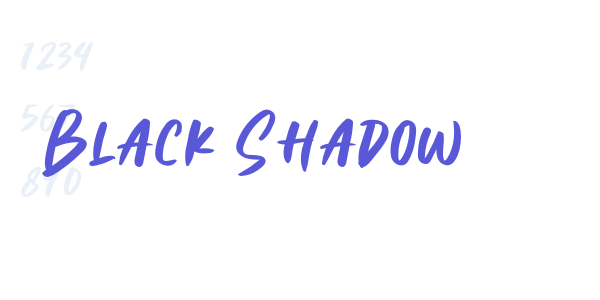 Black Shadow font free