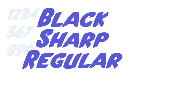 Black Sharp Regular font free