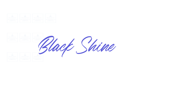 Black Shine font free