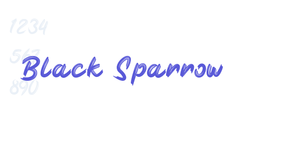 Black Sparrow font free