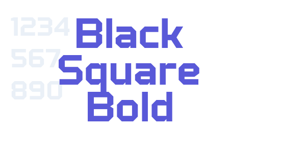 Black Square Bold font free