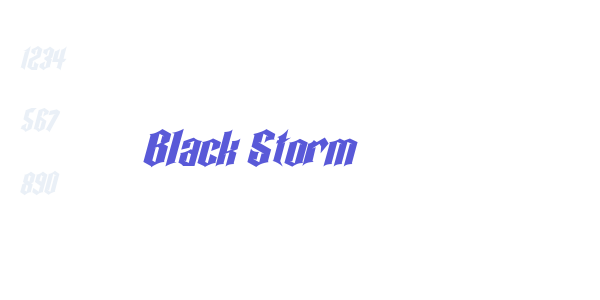 Black Storm font