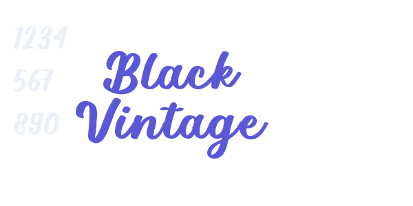 Black Vintage font free