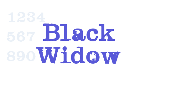 Black Widow font