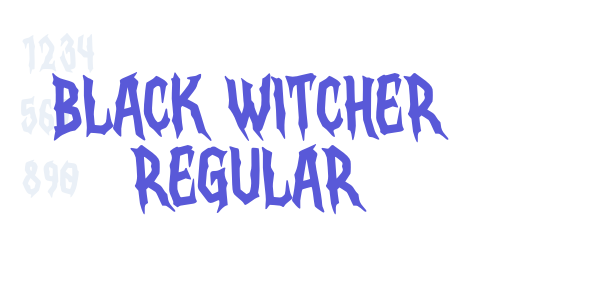 Black Witcher Regular font free